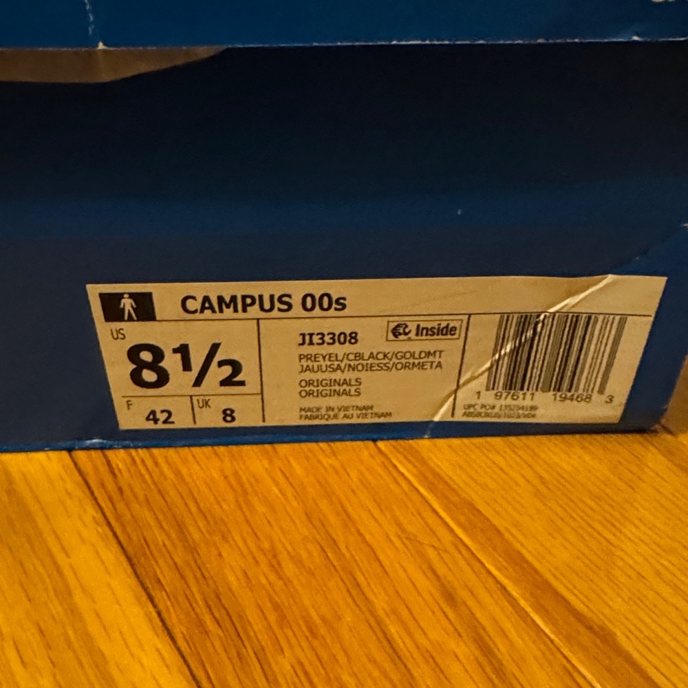 NWT Adidas Men’s Campus Yellow Sneakers!!! - Picture 9 of 9